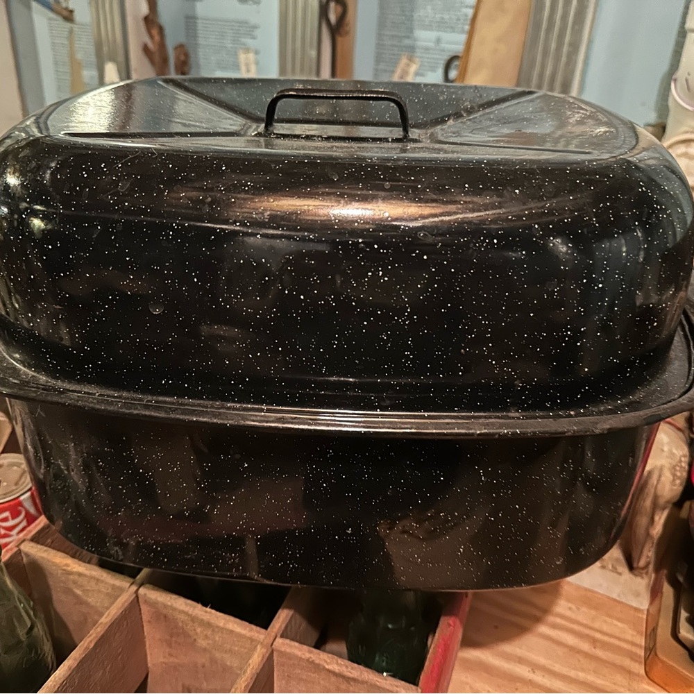 Black Speckled Roasting Pan